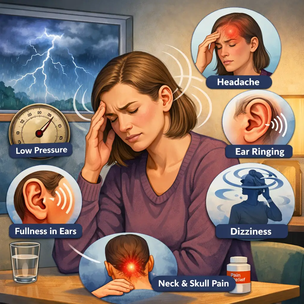 Barometric Pressure Changes, Headaches, Dizziness, and Ear Symptoms: Why Your Neck May Be the Missing Link