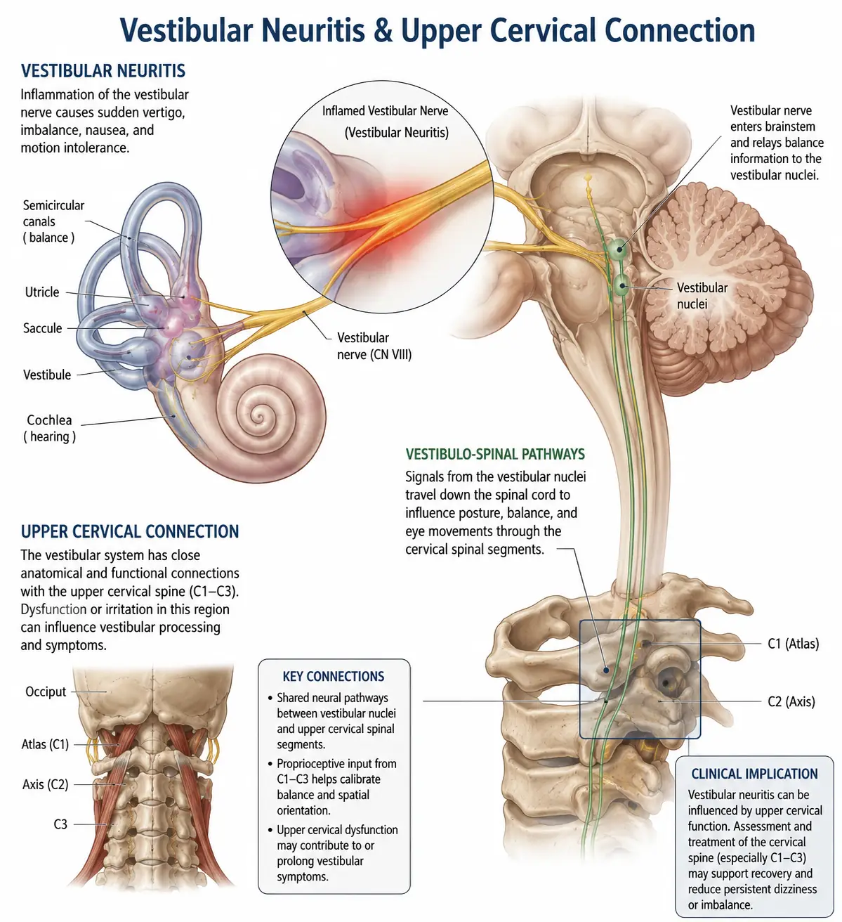 Vestibular Neuritis in Sarasota, Florida: How Upper Cervical Chiropractic Care Helps Patients Recover from the Severe Dizziness That Often Lingers Long After the Virus Is Gone