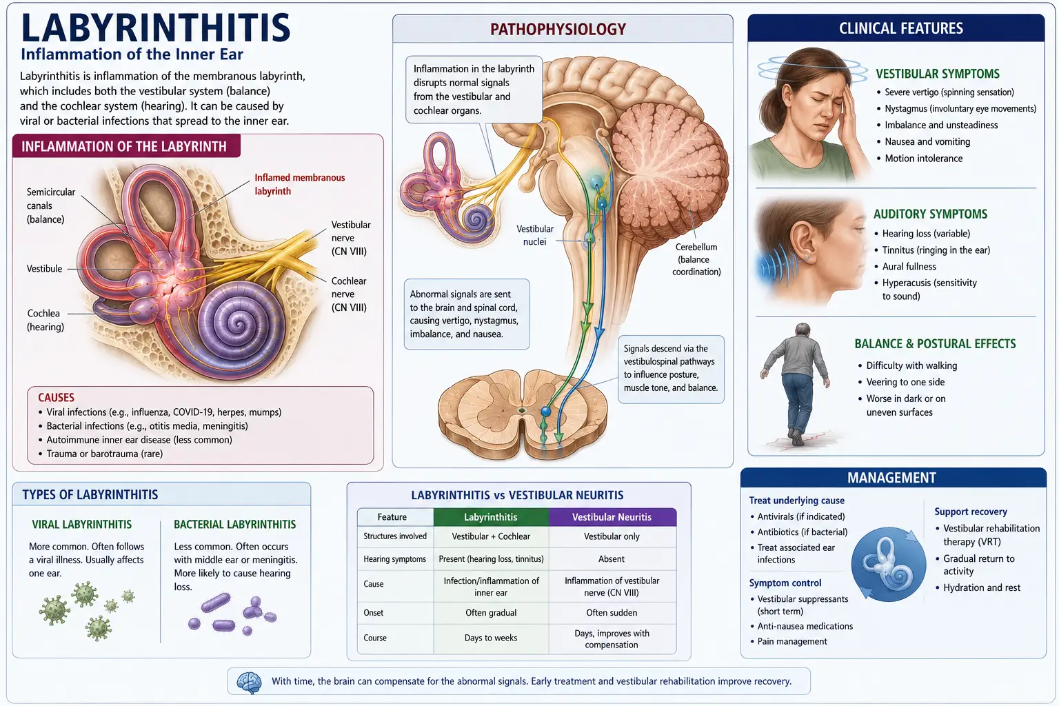 Labyrinthitis in Sarasota, Florida: How Upper Cervical Chiropractic Care Helps Patients Recover from the Vertigo, Hearing Changes, and Tinnitus That Often Linger Long After the Infection Heals