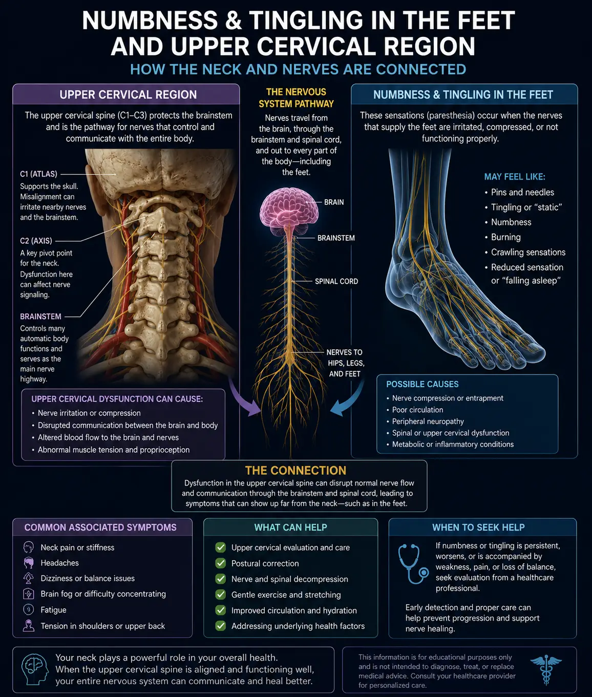 Numbness and Tingling in the Feet in Sarasota, Florida: What It Means, What Causes It, and How Lavender Family Chiropractic Approaches the Whole-Body Nerve Pathway