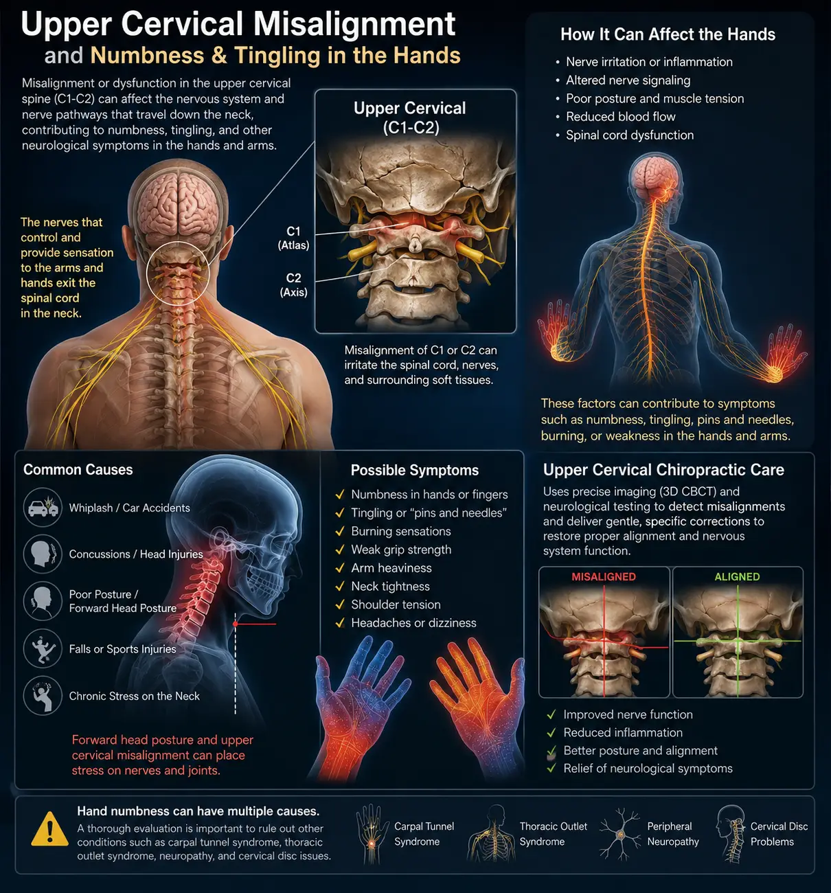 Numbness and Tingling in the Hands in Sarasota, Florida: What It Means, What Causes It, and How Upper Cervical Chiropractic Care at Lavender Family Chiropractic Can Help