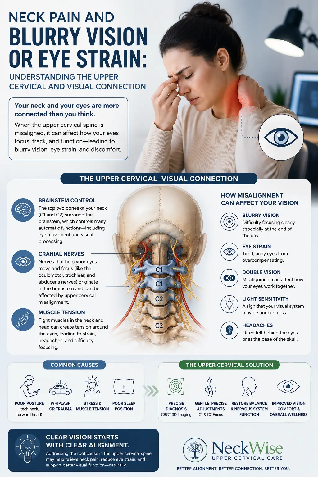 Neck pain and blurry vision treatment in sarasota and Lakewood Ranch fl