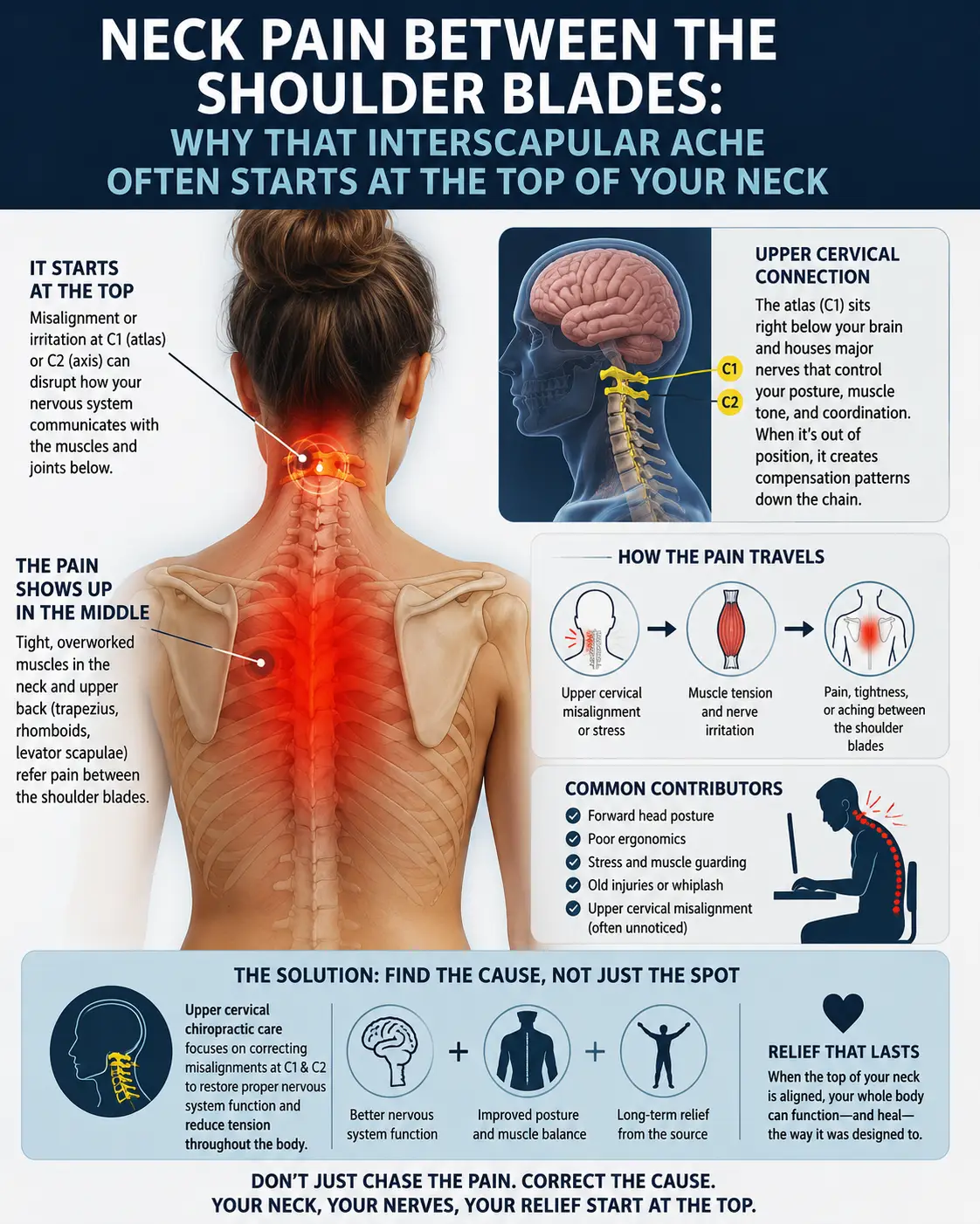 Pain in the Shoulder Blades and treatment in Sarasota Florida