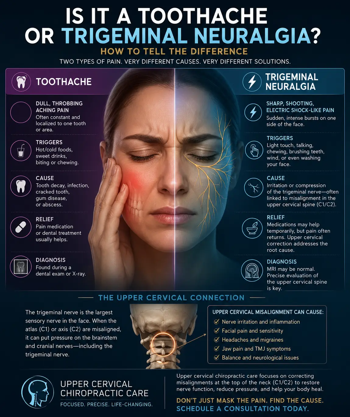 Is It a Toothache or Trigeminal Neuralgia? How to Tell the Difference and Proven Results in Sarasota and Lakewood Ranch Florida