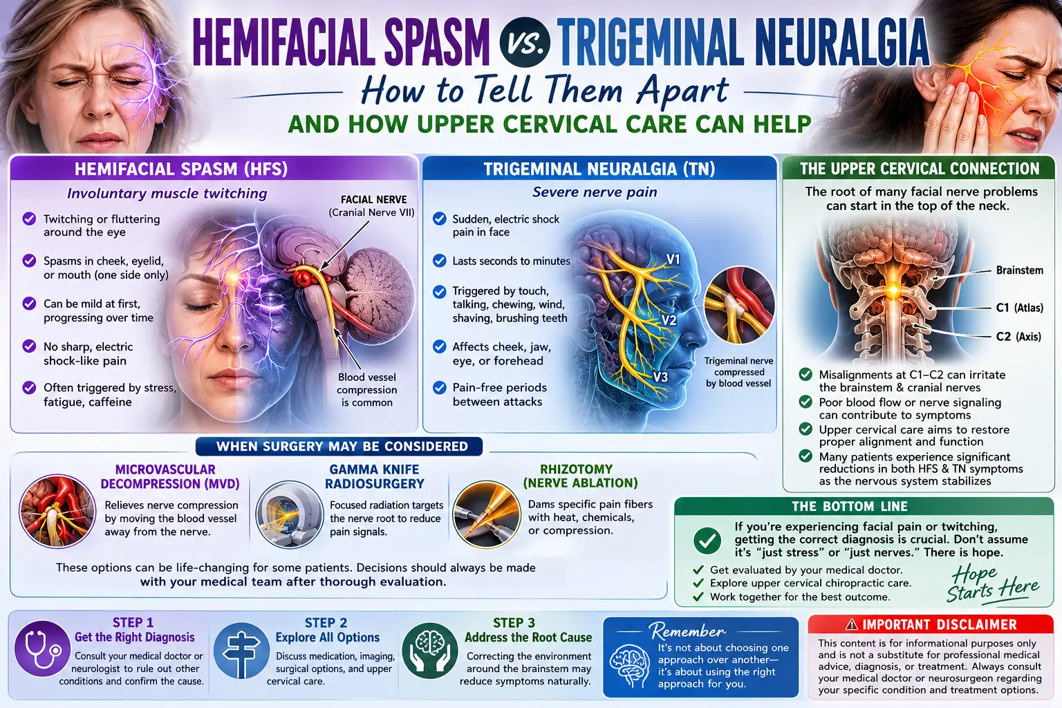 Hemifacial Spasm vs. Trigeminal Neuralgia: How to Tell Them Apart and Proven Relief In Sarasota & Bradenton
