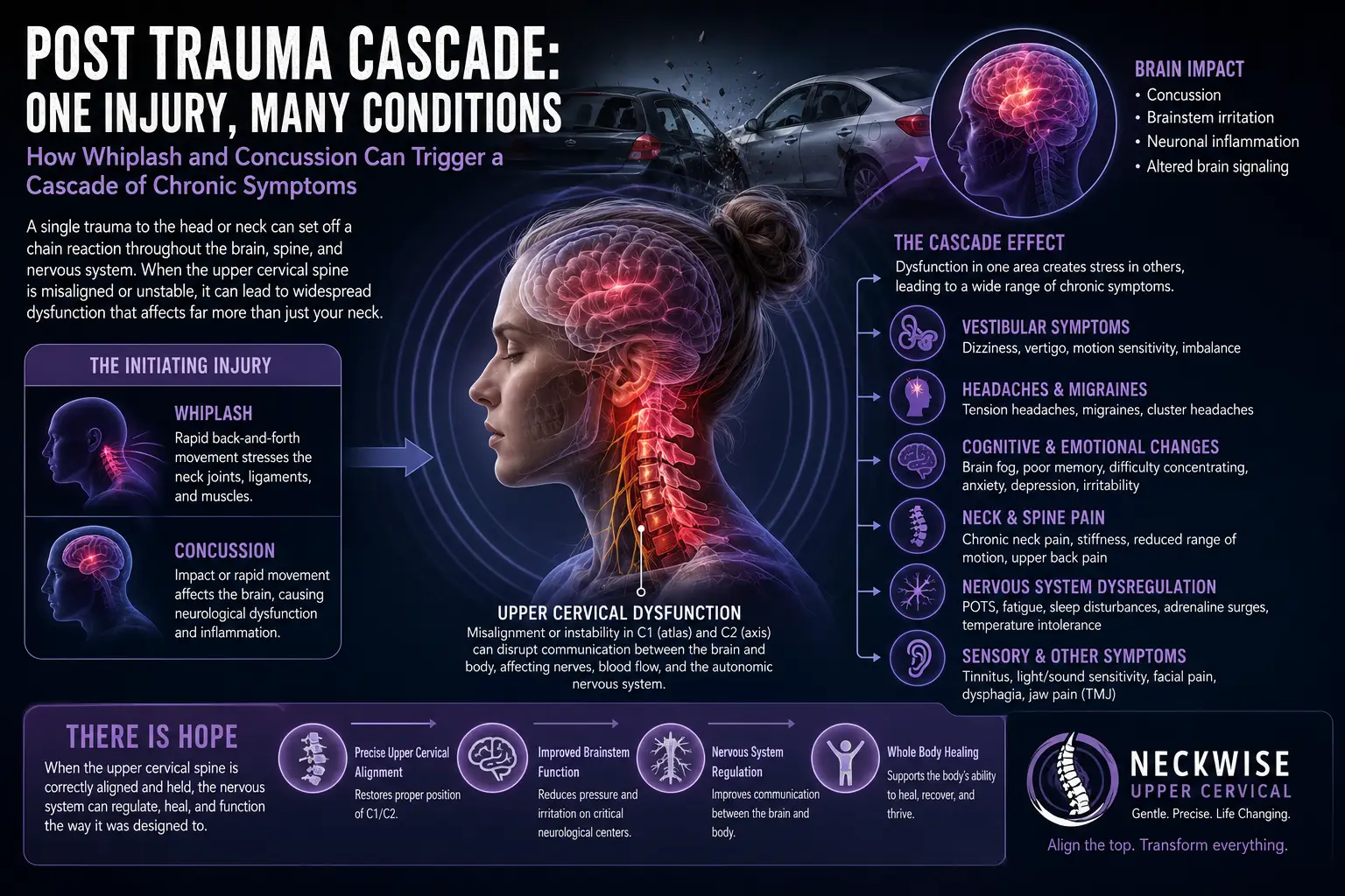 Post Trauma Cascade: One Injury, Many Conditions: How Whiplash and Concussion Can Trigger a Cascade of Chronic Symptoms