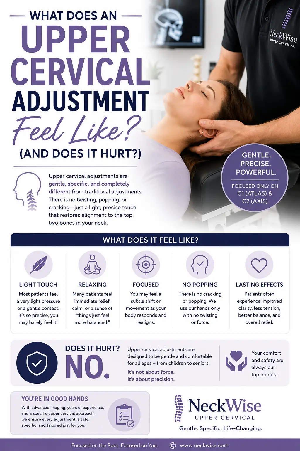 upper cervical adjustment feel like and is it safe