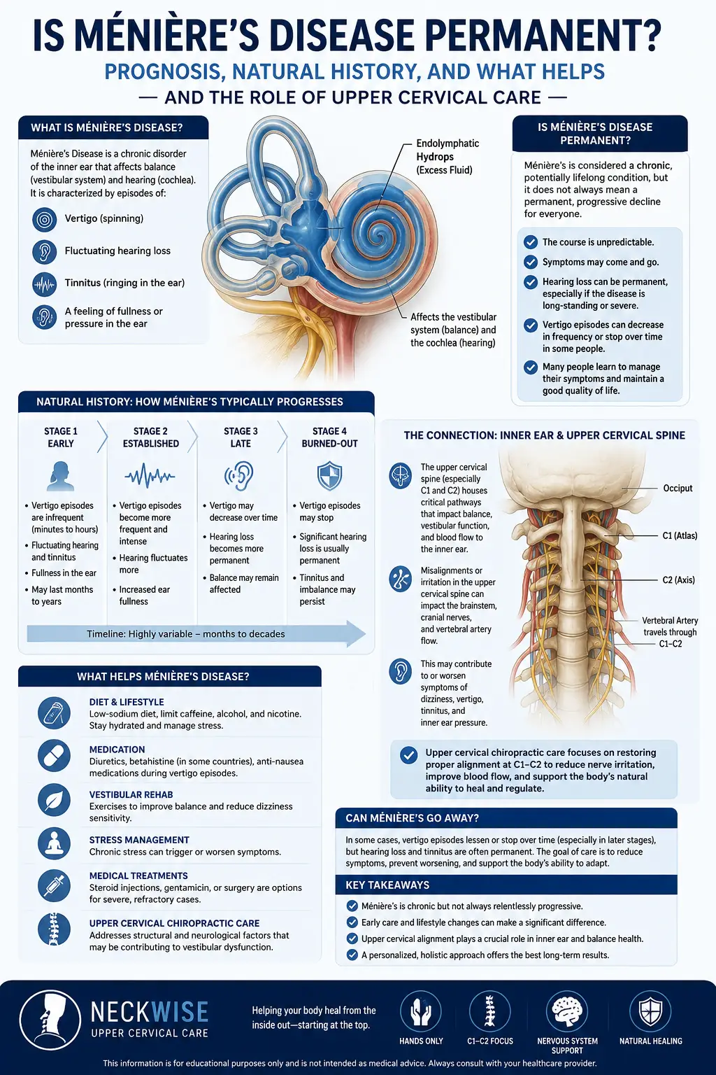 Is Meniere’s Disease Permanent? Prognosis, Natural History, and What Helps
