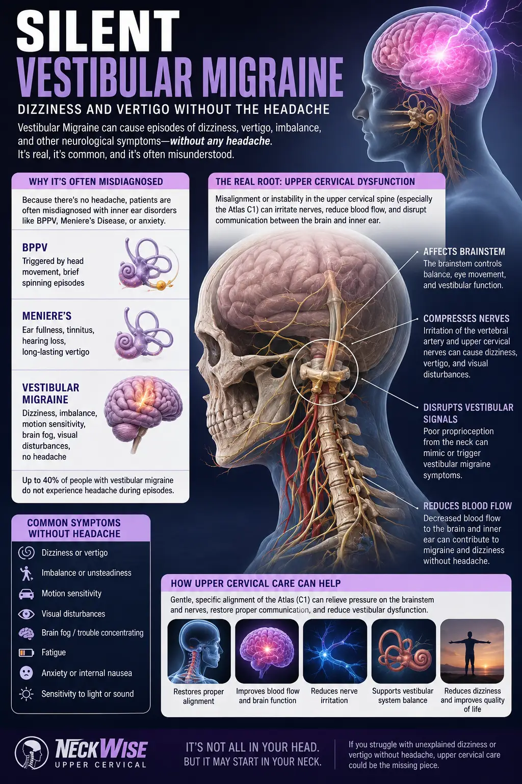 Silent Vestibular Migraine: Dizziness and Vertigo Without the Headache