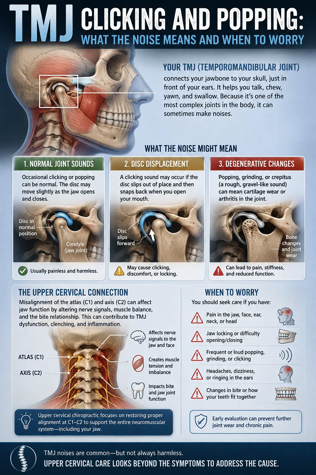 TMJ Clicking and Popping: What the Noise Means and When to Worry