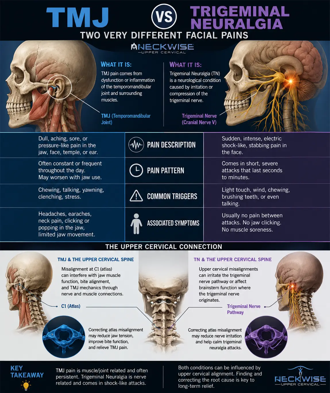 TMJ vs Trigeminal Neuralgia: Two Very Different Facial Pains