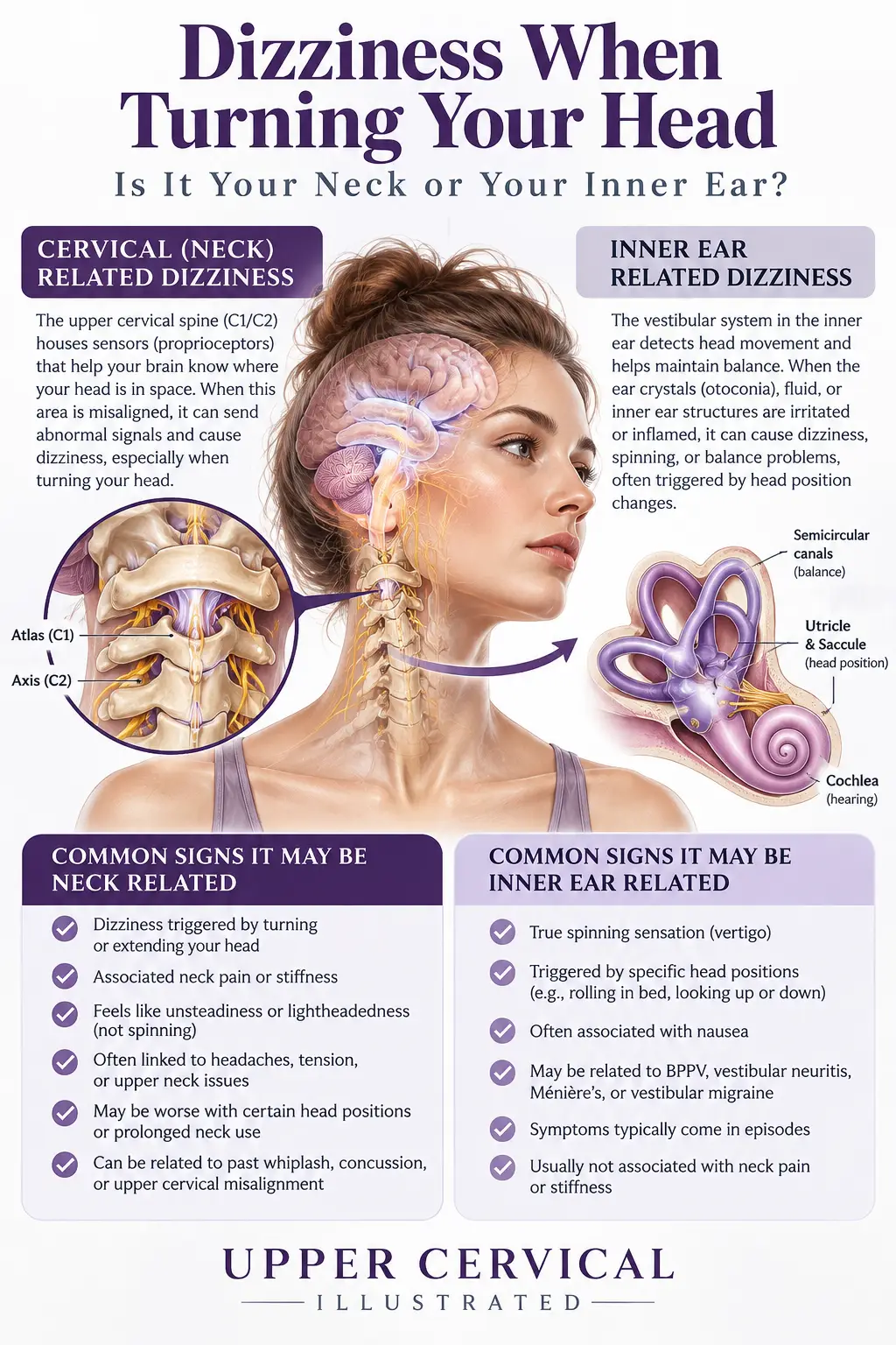 Dizziness When Turning Your Head: Is It Your Neck or Your Inner Ear?