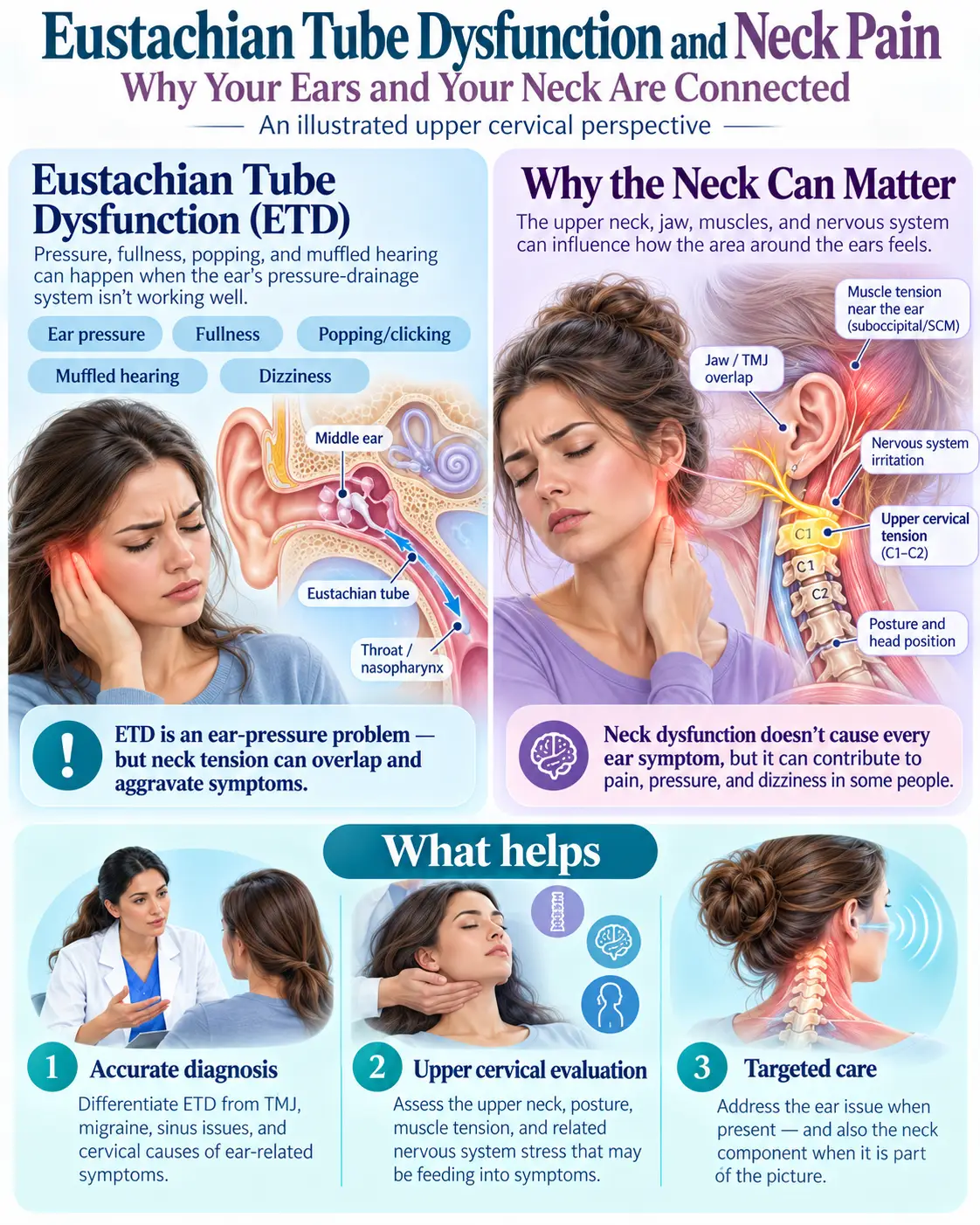 Eustachian Tube Dysfunction and Neck Pain: Why Your Ears and Your Neck Are Connected
