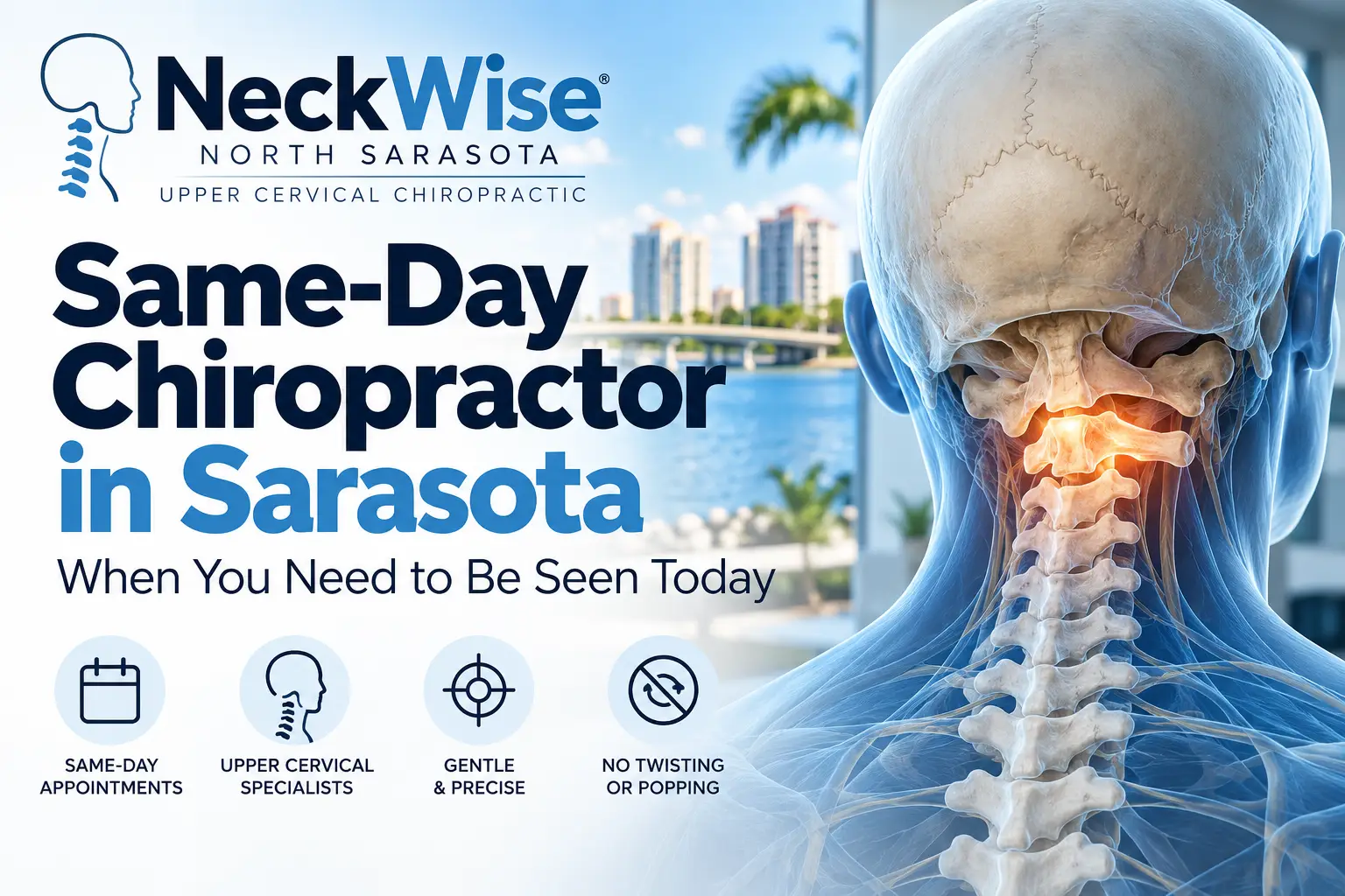 Same-Day Chiropractor in Sarasota: When You Need to Be Seen Today
