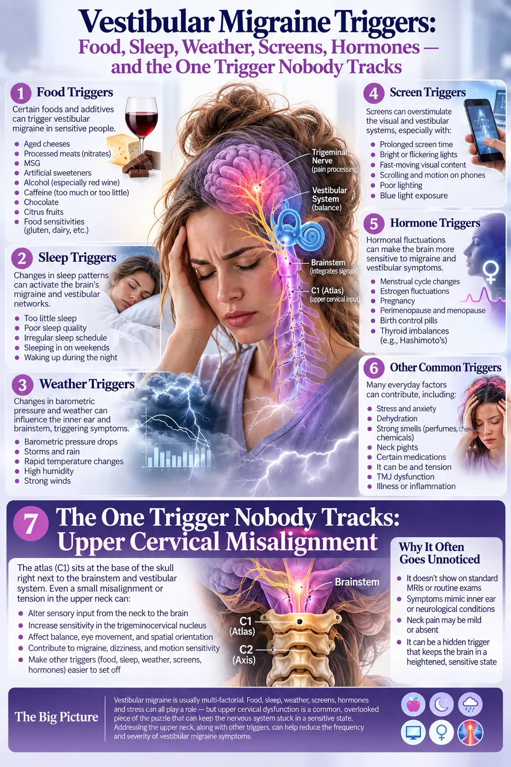 Vestibular Migraine Triggers: Food, Sleep, Weather, Screens, Hormones — and the One Trigger Nobody Tracks